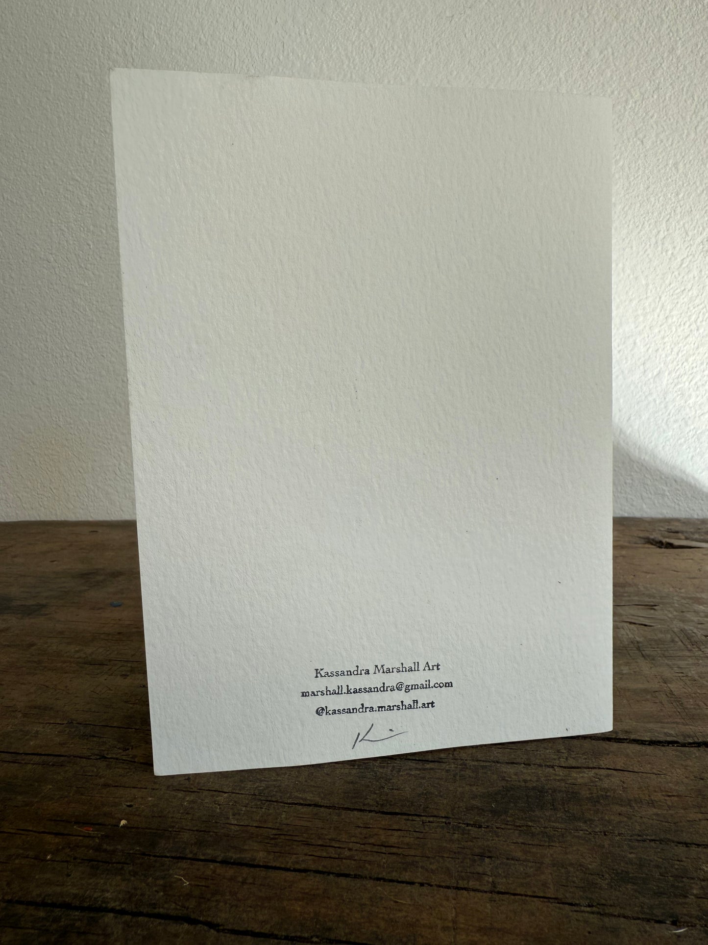 Set of 4 Unique Cyanotype Greeting Cards