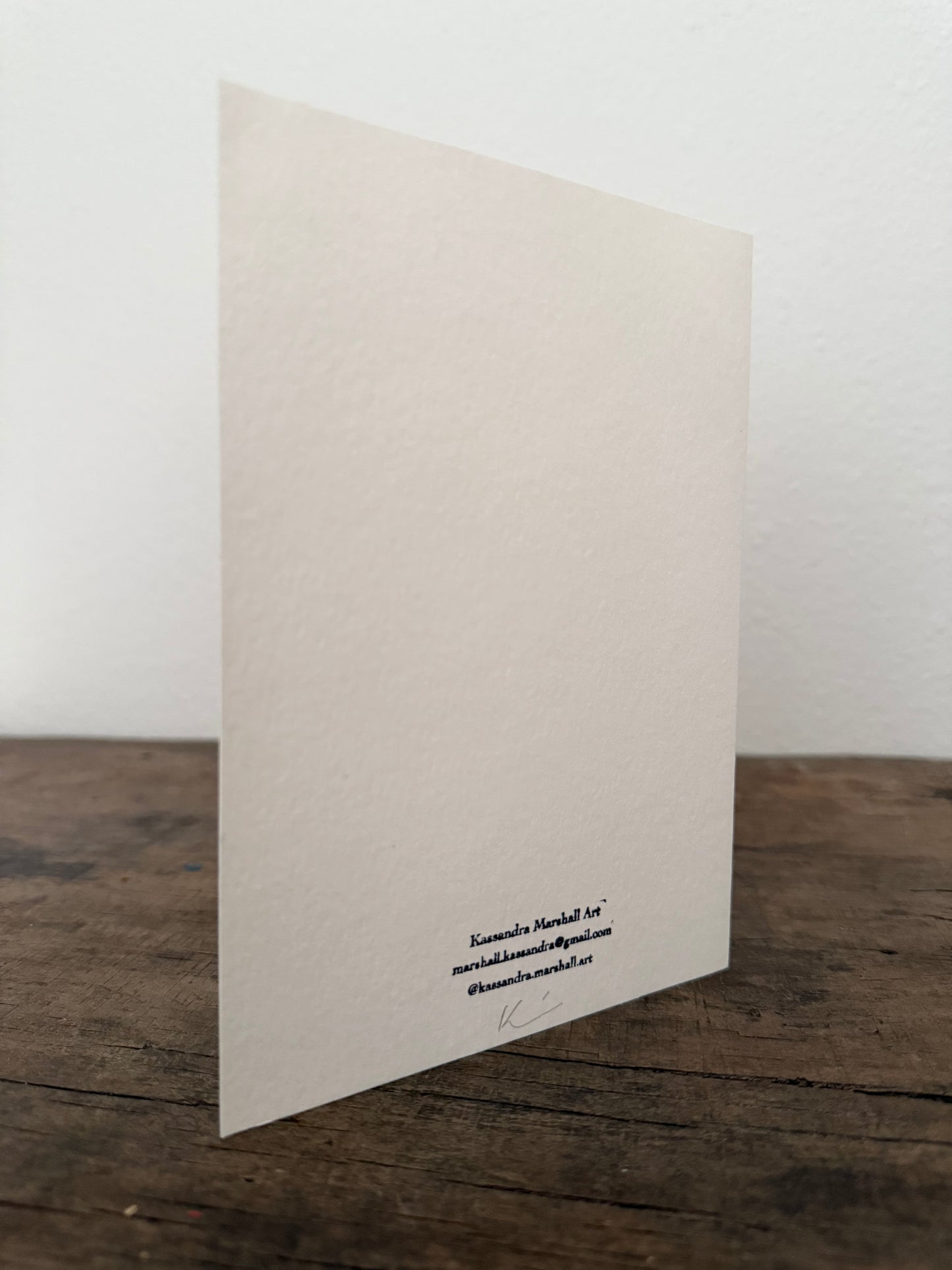 Set of 4 Unique Cyanotype Greeting Cards