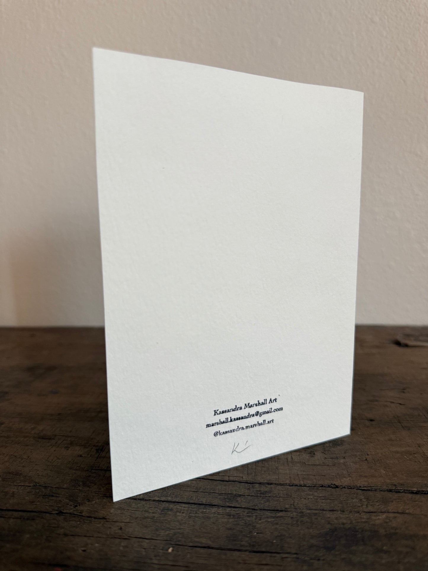 Set of 4 Unique Cyanotype Greeting Cards