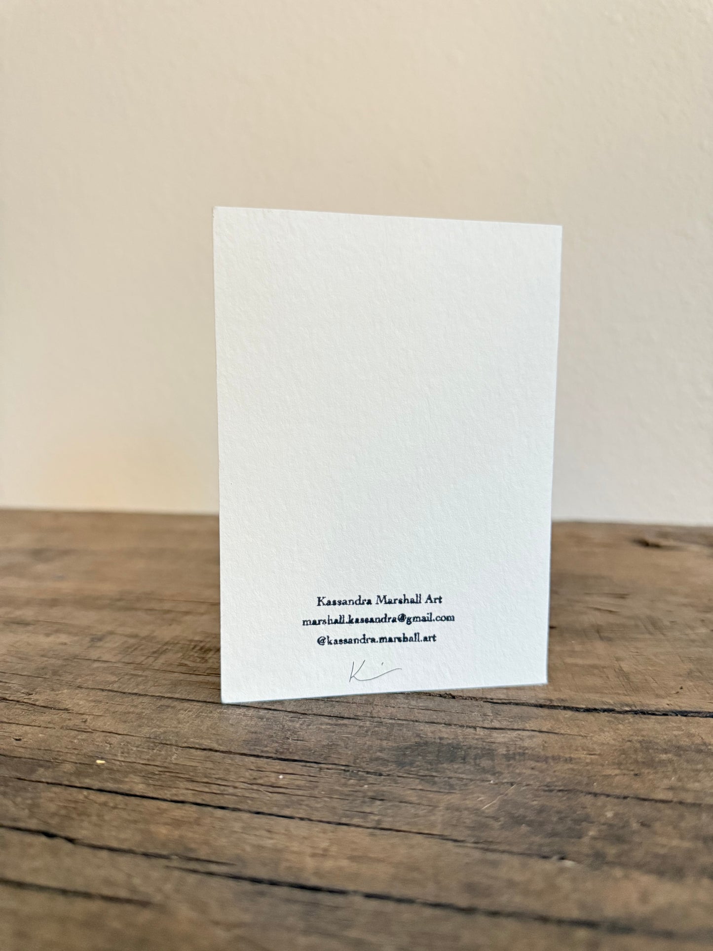 Set of 4 Unique Cyanotype Greeting Cards