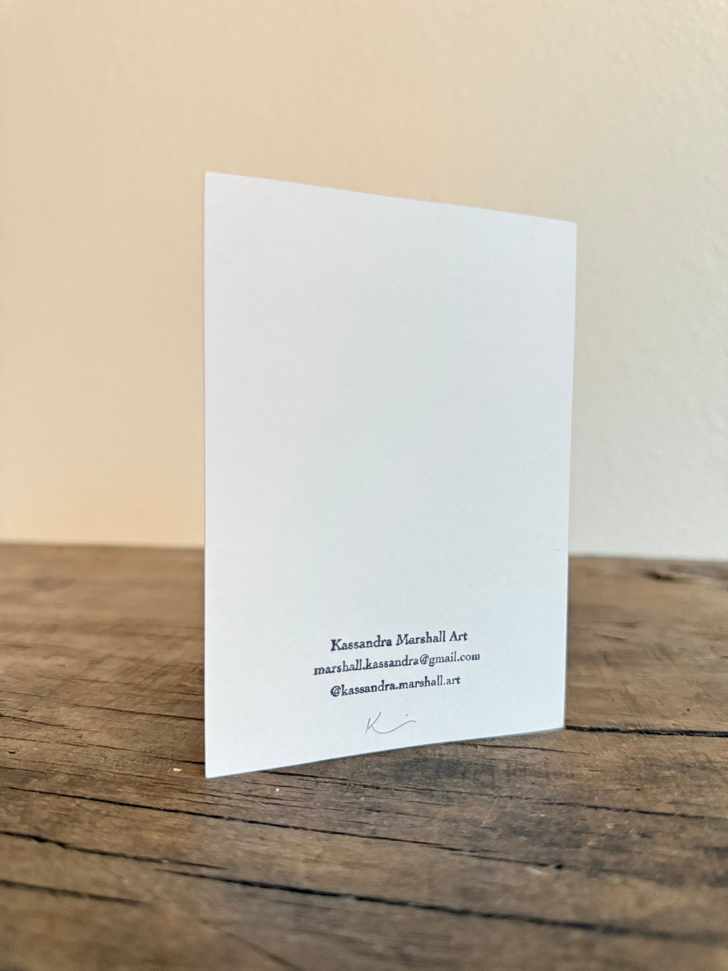 Set of 4 Unique Cyanotype Greeting Cards